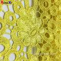 Tissu à paillettes jaunes de nouvelle conception de 3 mm